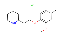 2-[2-(2-methoxy-4-methylphenoxy)ethyl]piperidine hydrochloride