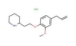 2-[2-(4-allyl-2-methoxyphenoxy)ethyl]piperidine hydrochloride