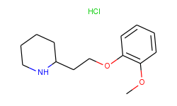 2-methoxyphenyl 2-(2-piperidinyl)ethyl ether hydrochloride