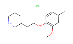 3-[2-(2-methoxy-4-methylphenoxy)ethyl]piperidine hydrochloride