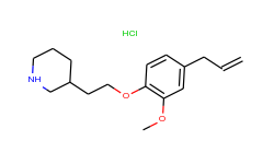 3-[2-(4-allyl-2-methoxyphenoxy)ethyl]piperidine hydrochloride