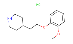 2-methoxyphenyl 2-(4-piperidinyl)ethyl ether hydrochloride