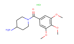 1-(3,4,5-trimethoxybenzoyl)piperidin-4-amine hydrochloride