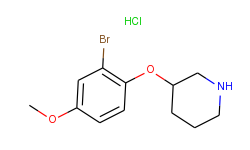 3-(2-bromo-4-methoxyphenoxy)piperidine hydrochloride