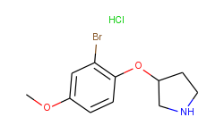 3-(2-bromo-4-methoxyphenoxy)pyrrolidine hydrochloride