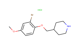 2-bromo-4-methoxyphenyl 4-piperidinylmethyl ether hydrochloride