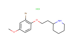 2-[2-(2-bromo-4-methoxyphenoxy)ethyl]piperidine hydrochloride