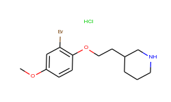 3-[2-(2-bromo-4-methoxyphenoxy)ethyl]piperidine hydrochloride