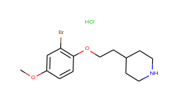 4-[2-(2-bromo-4-methoxyphenoxy)ethyl]piperidine hydrochloride