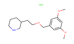 3-{2-[(3,5-dimethoxybenzyl)oxy]ethyl}piperidine hydrochloride