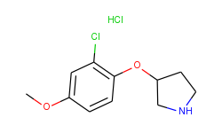 2-chloro-4-methoxyphenyl 3-pyrrolidinyl ether hydrochloride