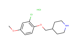 4-[(2-chloro-4-methoxyphenoxy)methyl]piperidine hydrochloride