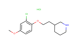3-[2-(2-chloro-4-methoxyphenoxy)ethyl]piperidine hydrochloride