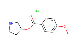 3-pyrrolidinyl 4-methoxybenzoate hydrochloride