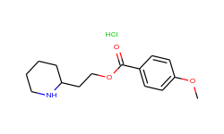 2-(2-piperidinyl)ethyl 4-methoxybenzoate hydrochloride