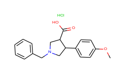 trans-1-benzyl-4-(4-methoxyphenyl)pyrrolidine-3-carboxylic acid