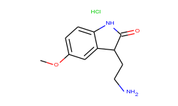 3-(2-amino-ethyl)-5-methoxy-1,3-dihydro-indol-2-one hydrochloride