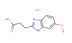 3-(6-methoxy-1h-benzoimidazol-2-yl)-propionic acid hydrochloride