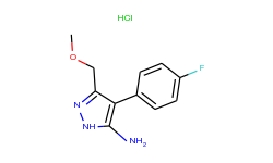 4-(4-fluoro-phenyl)-5-methoxymethyl-2h-pyrazol-3-ylamine hydrochloride