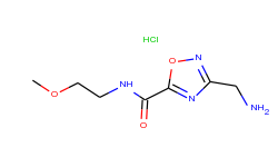 3-(aminomethyl)-n-(2-methoxyethyl)-1,2,4-oxadiazole-5-carboxamide hydrochloride