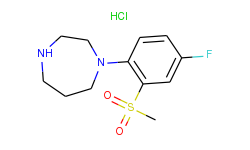 1-[4-fluoro-2-(methylsulfonyl)phenyl]-homopiperazine hydrochloride