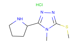 4-methyl-3-methylsulfanyl-5-pyrrolidin-2-yl-4h-[1,2,4]triazole hydrochloride
