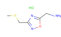 {3-[(methylthio)methyl]-1,2,4-oxadiazol-5-yl}methylamine hydrochloride