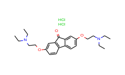 9H-Fluoren-9-one, 2,7-bis[2-(diethylamino)ethoxy]-, dihydrochloride