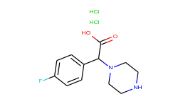(4-fluorophenyl)(piperazin-1-yl)acetic acid dihydrochloride