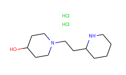 1-[2-(2-piperidinyl)ethyl]-4-piperidinol dihydrochloride