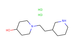 1-[2-(3-piperidinyl)ethyl]-4-piperidinol dihydrochloride