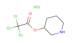 3-piperidinyl 2,2,2-trichloroacetate hydrochloride