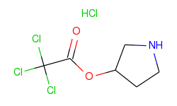 3-pyrrolidinyl 2,2,2-trichloroacetate hydrochloride