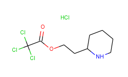 2-(2-piperidinyl)ethyl 2,2,2-trichloroacetate hydrochloride