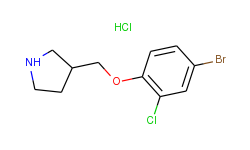 3-[(4-bromo-2-chlorophenoxy)methyl]pyrrolidine hydrochloride