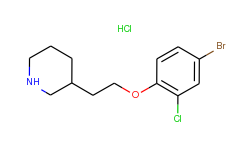 3-[2-(4-bromo-2-chlorophenoxy)ethyl]piperidine hydrochloride