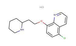 5-chloro-8-quinolinyl 2-(2-piperidinyl)ethyl ether hydrochloride