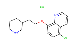 5-chloro-8-quinolinyl 2-(3-piperidinyl)ethyl ether hydrochloride