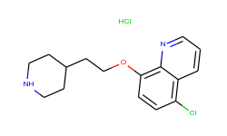 5-chloro-8-quinolinyl 2-(4-piperidinyl)ethyl ether hydrochloride