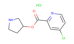 3-pyrrolidinyl 4-chloro-2-pyridinecarboxylate hydrochloride
