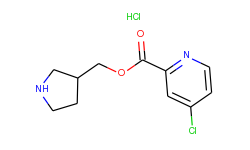 3-pyrrolidinylmethyl 4-chloro-2-pyridinecarboxylate hydrochloride