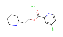 2-(2-piperidinyl)ethyl 4-chloro-2-pyridinecarboxylate hydrochloride