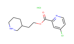 2-(3-piperidinyl)ethyl 4-chloro-2-pyridinecarboxylate hydrochloride