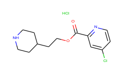 2-(4-piperidinyl)ethyl 4-chloro-2-pyridinecarboxylate hydrochloride