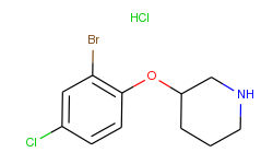 3-(2-bromo-4-chlorophenoxy)piperidine hydrochloride