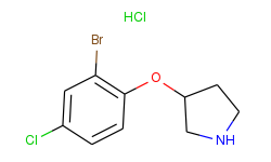 3-(2-bromo-4-chlorophenoxy)pyrrolidine hydrochloride