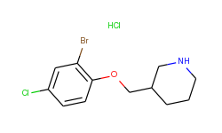 3-[(2-bromo-4-chlorophenoxy)methyl]piperidine hydrochloride