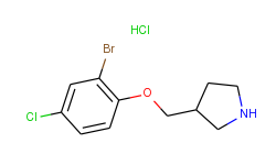 3-[(2-bromo-4-chlorophenoxy)methyl]pyrrolidine hydrochloride