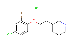 3-[2-(2-bromo-4-chlorophenoxy)ethyl]piperidine hydrochloride