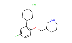 3-[(4-chloro-2-cyclohexylphenoxy)methyl] piperidine hydrochloride